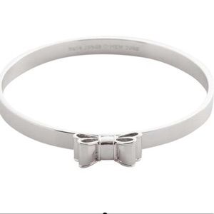NWT Kate Spade Moon River Silver Bow Bangle